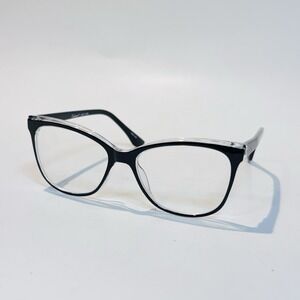 Enhance 4162 Eyeglass Frames Black Crystal 52-17-140 Cat Eye Glasses Frames Only